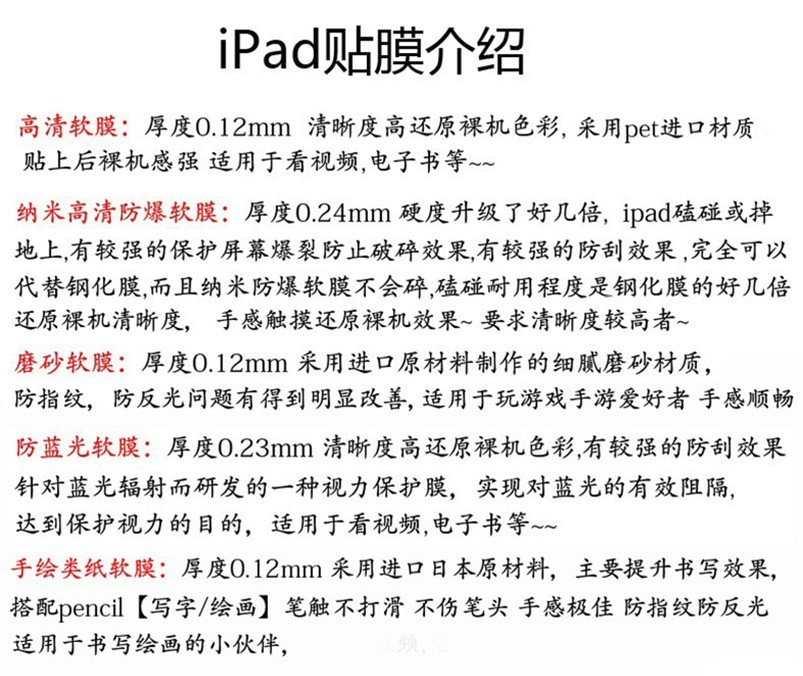 iPad贴膜介绍